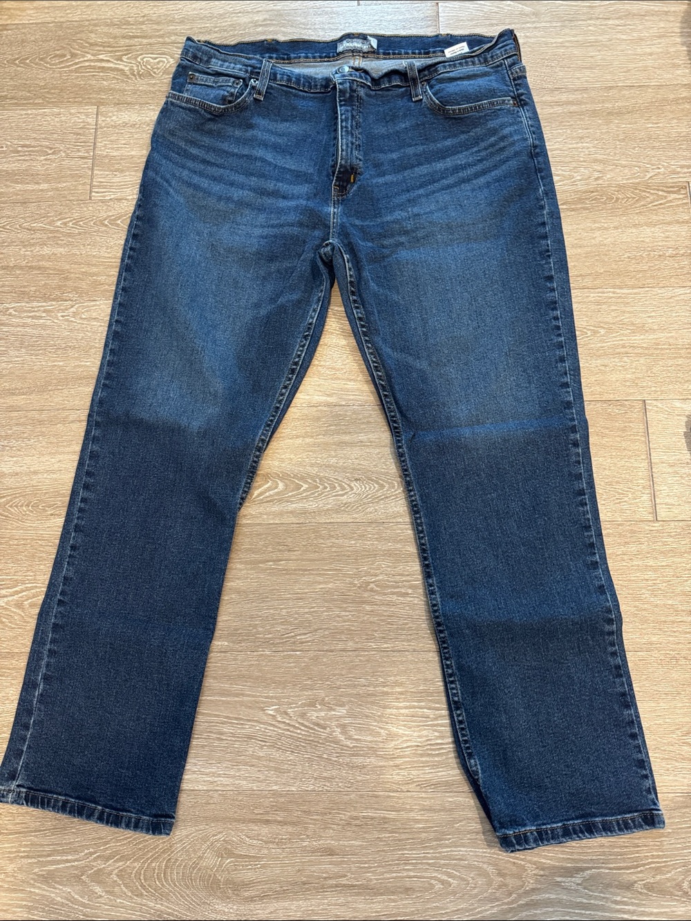 Members mark Classic Men's Dark Blue Straight-Leg Jeans 38x30